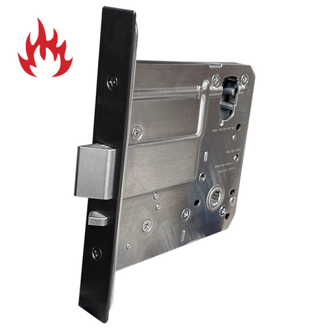 95mm Backset MORTICE LOCK *Matte Black*