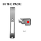 'QuickDraw&trade;' BOLT SWAP KIT - Inc. 22mm (Short) BOLT  +  S/Steel FACE PLATE