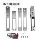 'QuickDraw&trade;' BOLT SWAP KIT -  Inc. 28mm (Hook) BOLT + Latching STRIKE + S/Steel FACE PLATE
