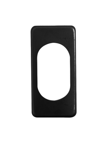 Standard ESCUTCHEON to suit 590 Mortice Locks (Swing Bolts) *Matte Black*