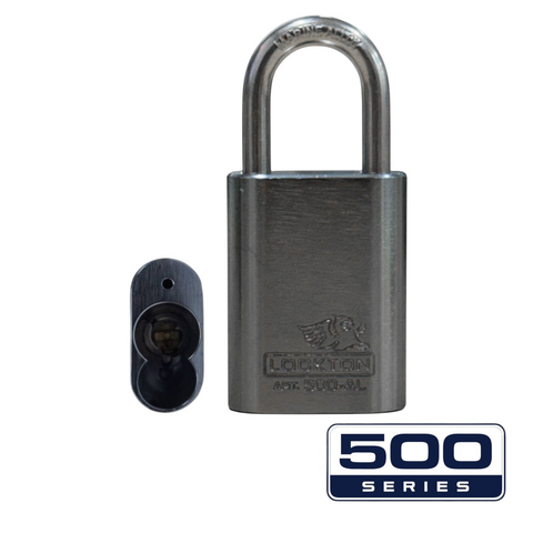 '500-SERIES&trade;'   40mm (ALC) PADLOCK *GUN METAL* - S/STEEL SHKL.