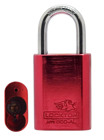 500 Series'  40mm (ALC) PADLOCK 'AL13&trade;' *RED* - S/STEEL SHKL.