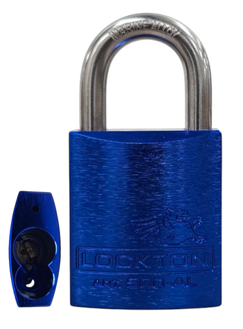 500 Series'  45mm (ALC) PADLOCK 'AL13&trade;' *BLUE* - S/STEEL SHKL.