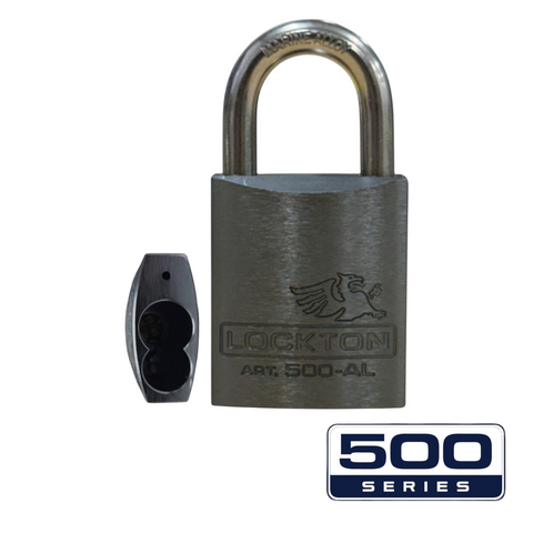 '500-SERIES&trade;'  45mm (ALC) PADLOCK *GUN METAL* - S/STEEL SHKL.