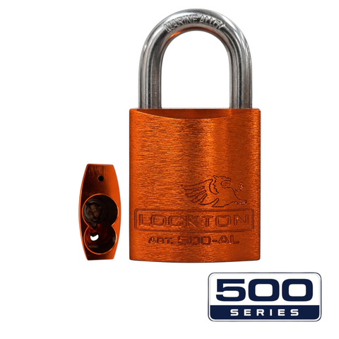 '500-SERIES&trade;'  45mm (ALC) PADLOCK *ORANGE* - S/STEEL SHKL.