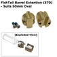'FishTail' BARREL EXTENSION (570) &ndash; suits 50mm Oval Cylinder Housing