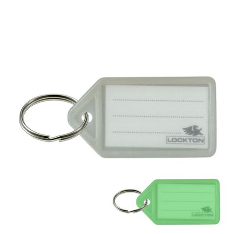 KEY TAGS (FLURO RANGE) *Glow-In-Dark White* - Pkt of 20