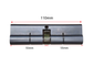 'EUROSPAN-6' CYLINDER *EXTENDED* (110mm) DBL EURO FIXED 6-Pin *Satin Chrome* (ALB)