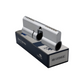 'EUROSPAN-6&trade;' CYLINDER *OFFSET* (35mm/45mm) DBL EURO FIXED 6-Pin *Satin Chrome* (ALB)