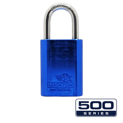 '500-SERIES&trade;' 40mm (KA) PADLOCK *BLUE* - S/STEEL SHKL.