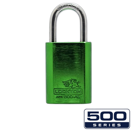 '500-SERIES&trade;' 40mm (KA) PADLOCK *GREEN* - S/STEEL SHKL.