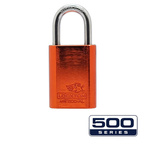 '500-SERIES&trade;' 40mm (KA) PADLOCK *ORANGE* - S/STEEL SHKL.