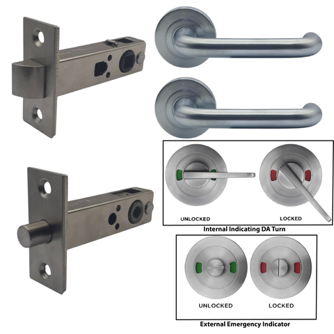 Round Rose LATCH KIT7 (INDICATING TOILET) - Incl. Furniture & Latch