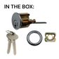LOCK CYLINDER (201) ROUND 5-Pin (KD) *Chrome Plate*