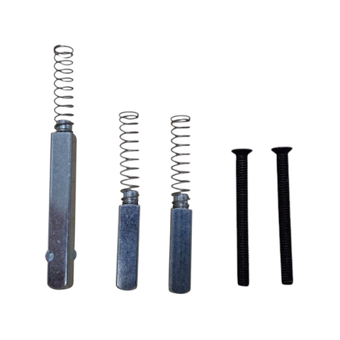 'E-Series' Spare SPINDLE + SCREW PACK - Suits CADELL52 Electronic Locks (40-50mm Door Thickness) *Black*