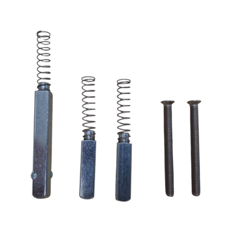 'E-Series' Spare SPINDLE + SCREW PACK - Suits CADELL52 Electronic Locks (40-50mm Door Thickness) *Silver*