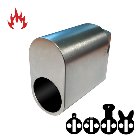 LOCK CYLINDER (570) OVAL (ALB) *Satin Chrome*