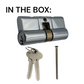 LOCK CYLINDER - (9555-1) DBL EURO FIXED 6-Pin (KD)