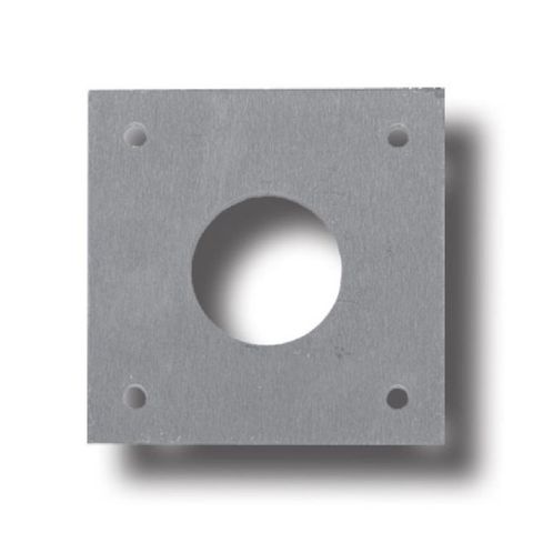 Aluminium SCAR PLATE (SQUARE 75 x 75mm) - CUT-OUT: Round 32mm dia.