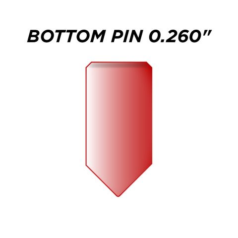 SPEC. INC. BOTTOM PIN *RED* (0.260") - Pkt of 144