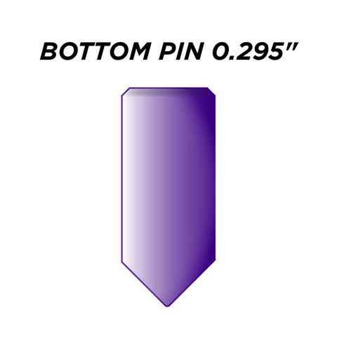 SPEC. INC. BOTTOM PIN *PURPLE* (0.295") - Pkt of 144
