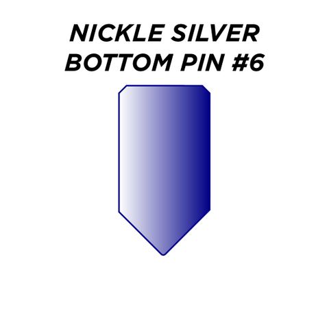 NIC. SIL. BOTTOM PIN #6 *BLUE* (0.240") - Pkt of 100