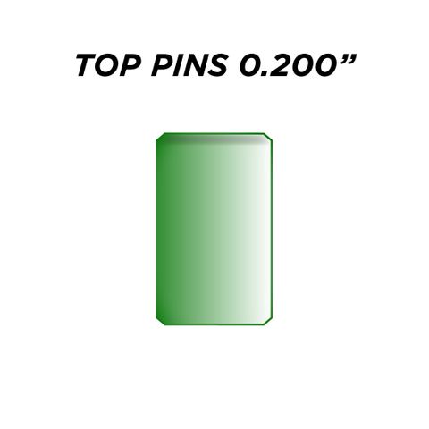 TOP PIN *GREEN* (0.200") - Pkt of 144