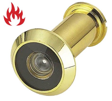 'SuperViewer' 200° DOOR VIEWER *Fire Rated* - 35-60mm Door (BRASS)