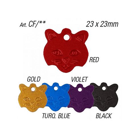 'Pet Tags' CAT FACE - Pkt of 10