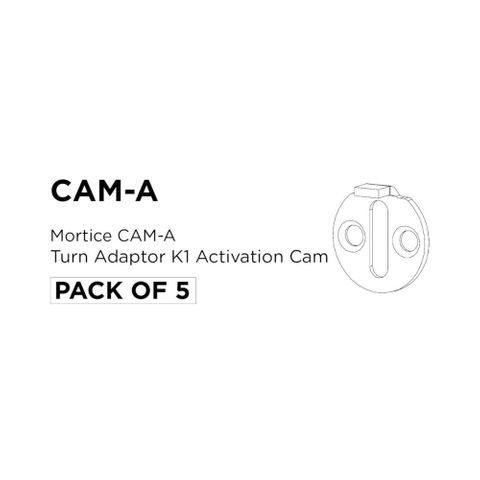 Mortice CAM-A = Turn Adaptor Activation Cam (PKT of 5) - For Use With K1 Adaptor