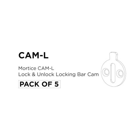Mortice CAM-L = Lock & Unlock Locking Bar Cam (PKT of 5)