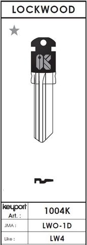 KEYPORT Domestic KEY BLANK (JMA: LWO-1D / Like: LW4)