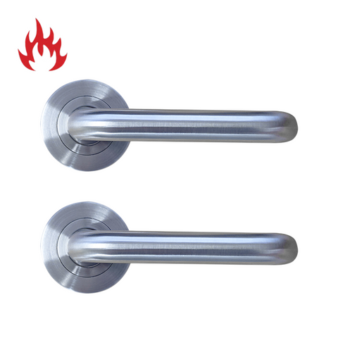 Round Rose PASSAGE FURNITURE SET (53mm Dia.) - Suits 60mm Mortice Locks
