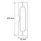 STRIKE SHIELD (Blocker Plate) to suit Locksets (Visible Fix) *Stainless Steel*