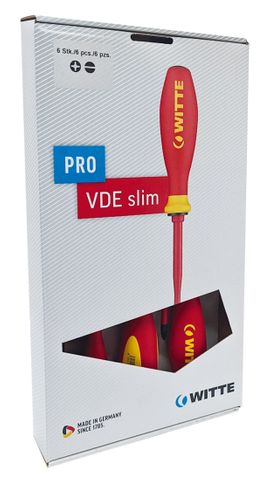 'PRO-VDE-SLIM' ASSORTED SCREWDRIVER SET (6-Pce)