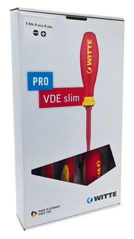 'PRO-VDE-SLIM' ASSORTED SCREWDRIVER SET (5-Pce)