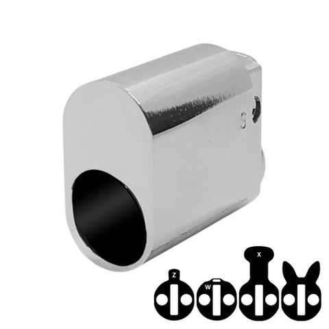 LOCK CYLINDER (570) OVAL (ALB) *Chrome Plate*