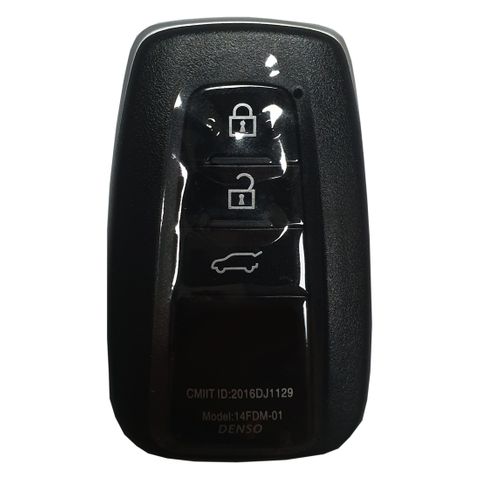 KEY SHELL - Smart Key - Suits TOYOTA - (SUV) 3-Btn - BLACK