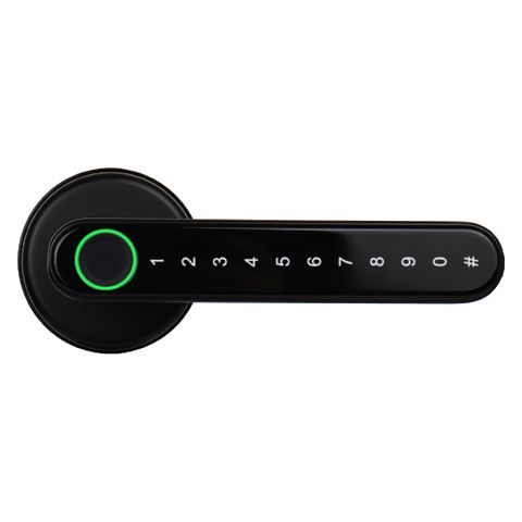 'E-Series'  SMART DOOR LOCK (Black) - Fingerprint / Code / Mobile APP