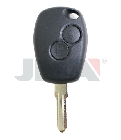 KEY SHELL - 2 Btn + Fixed Blade - Suits DACIA/RENAULT (Like: HU136)