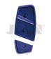 KEY SHELL - 3 Button Blue (Repl. Insert)  - *Blue* - Suits FIAT