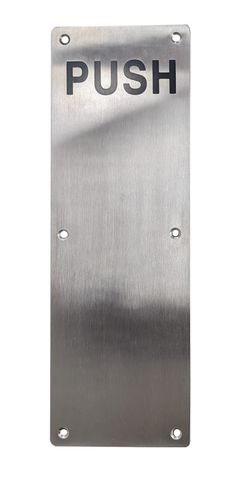 S/Steel PUSH PLATE (300mm x 100mm)