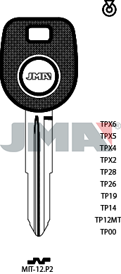 Transponder KEY - MITSUBISHI  (Like: MIT8)