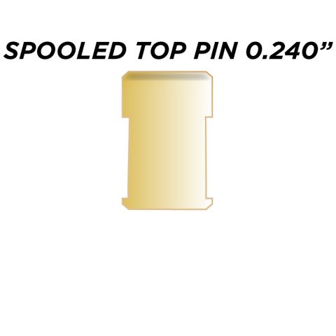 SPOOLED TOP PIN (0.240") - Pkt of 100
