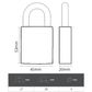 500 Series' 45mm (KA) PADLOCK - BORON SHKL.