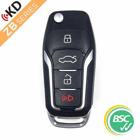 'ZB Series' SMART KEY - FORD Style - 3 Button + Panic