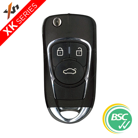 'XK-Series' GM style - UNIVERSAL FLIP BLADE REMOTE - 3 Button (03)