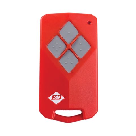 'B&D'  - 4-Channel - Red Body/Grey Buttons (Like: RMDB02)