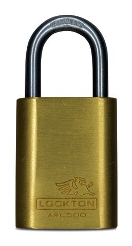 'Brass Body' COMMERCIAL PADLOCK - 40mm Body  (Art. 500/40 Series)