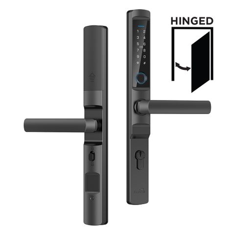 'ELEV36' SMART DOOR LOCK - Hinged *BLACK* (Art. ELEV36-BLK-H Series)
